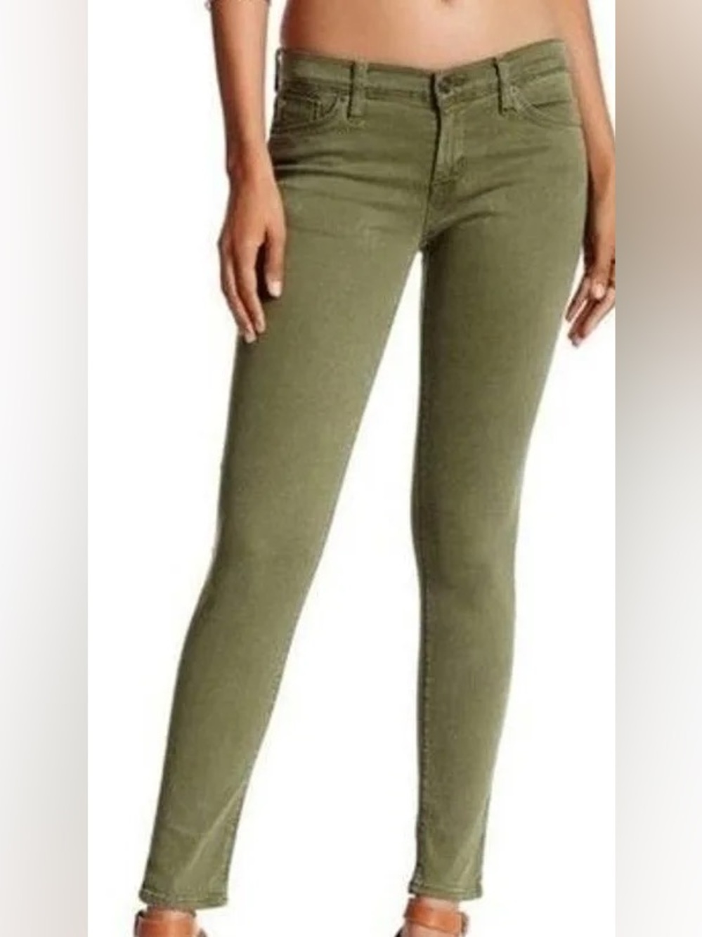 NWT ✨ Hudson Jeans Olive Green ankle Krista Super Skinny Women's Jeans size 2
